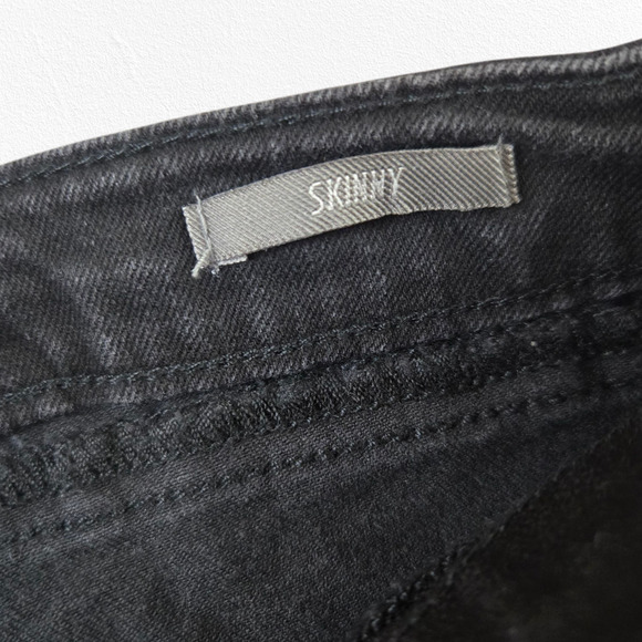 Zara Premium Black High Waisted Slim Minimal Classic Skinny Leg Jeans Size 4 - Picture 5 of 9